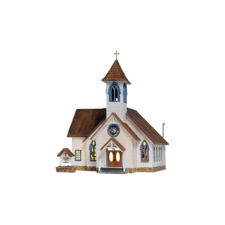 Woodland Scenics HO Scale Community Church Built and Ready