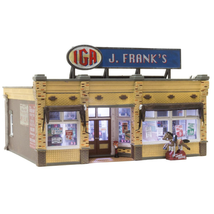 Woodland Scenics HO Scale J. Franks Grocery Built and Ready