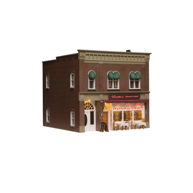 Woodland Scenics O Scale Emilios Italian Restaurant Built and Ready