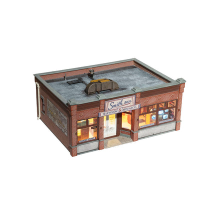 Woodland Scenics O Scale Smith Brothers TV & Appliance Store Built-&-Ready