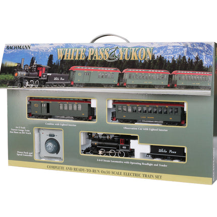 Bachmann On30 White Pass Model Train Set With 2-6-0 Steam Locomotive