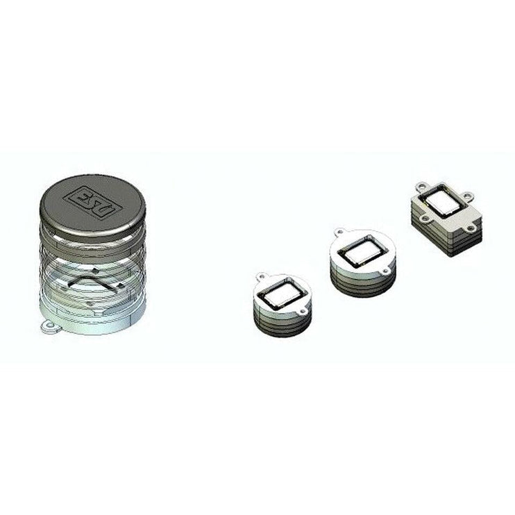 ESU Speaker set, Single 11x15mm, Modular Soundbox kit for 20mm, 23mm, 16x25mm - Fusion Scale Hobbies