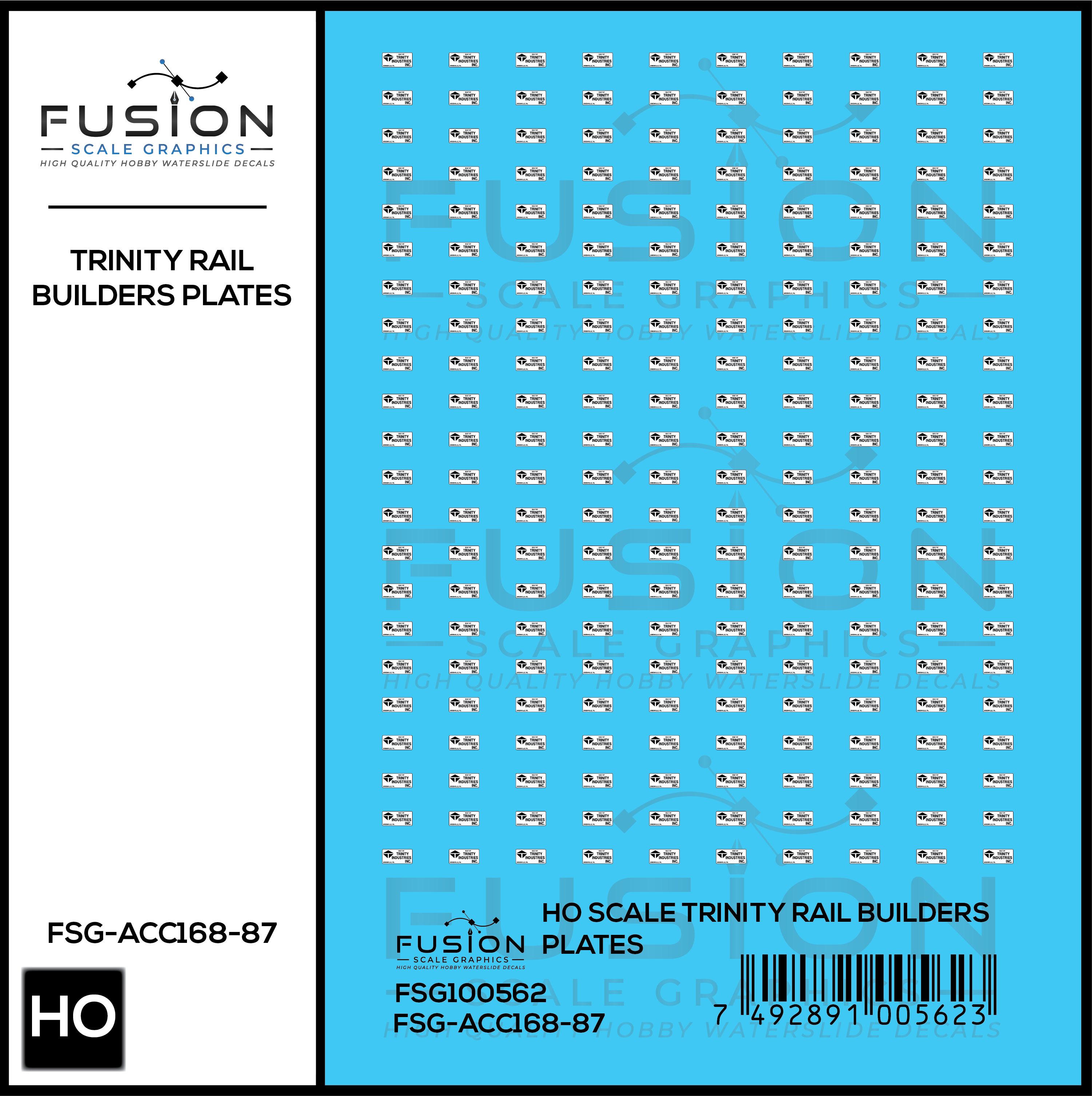 Ho Scale Decoder Retainer Plate HO Scale Trinity Rail Freight Car Builders Plates Decal Set – Train Supply