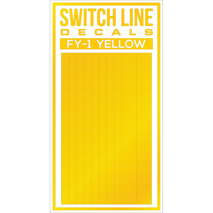 HO Scale Yellow Freight Car Reflective FRA Markings Set