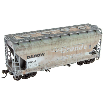 Micro Trains HO Scale D&RGW weathered Hopper Kit RD# 1002