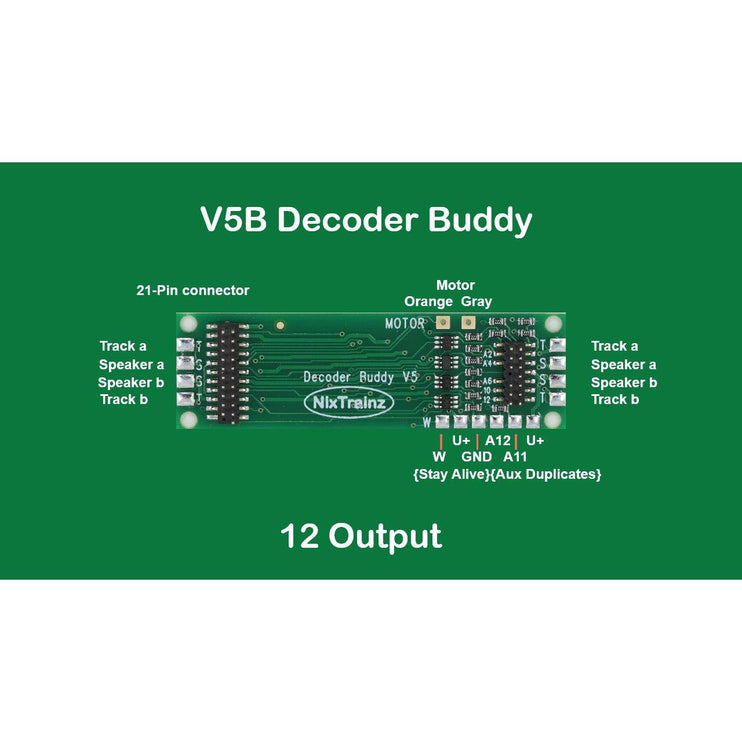 NixTrains Decoder Buddy Version 5 21 Pin Decoder Adapter Board NTZ5