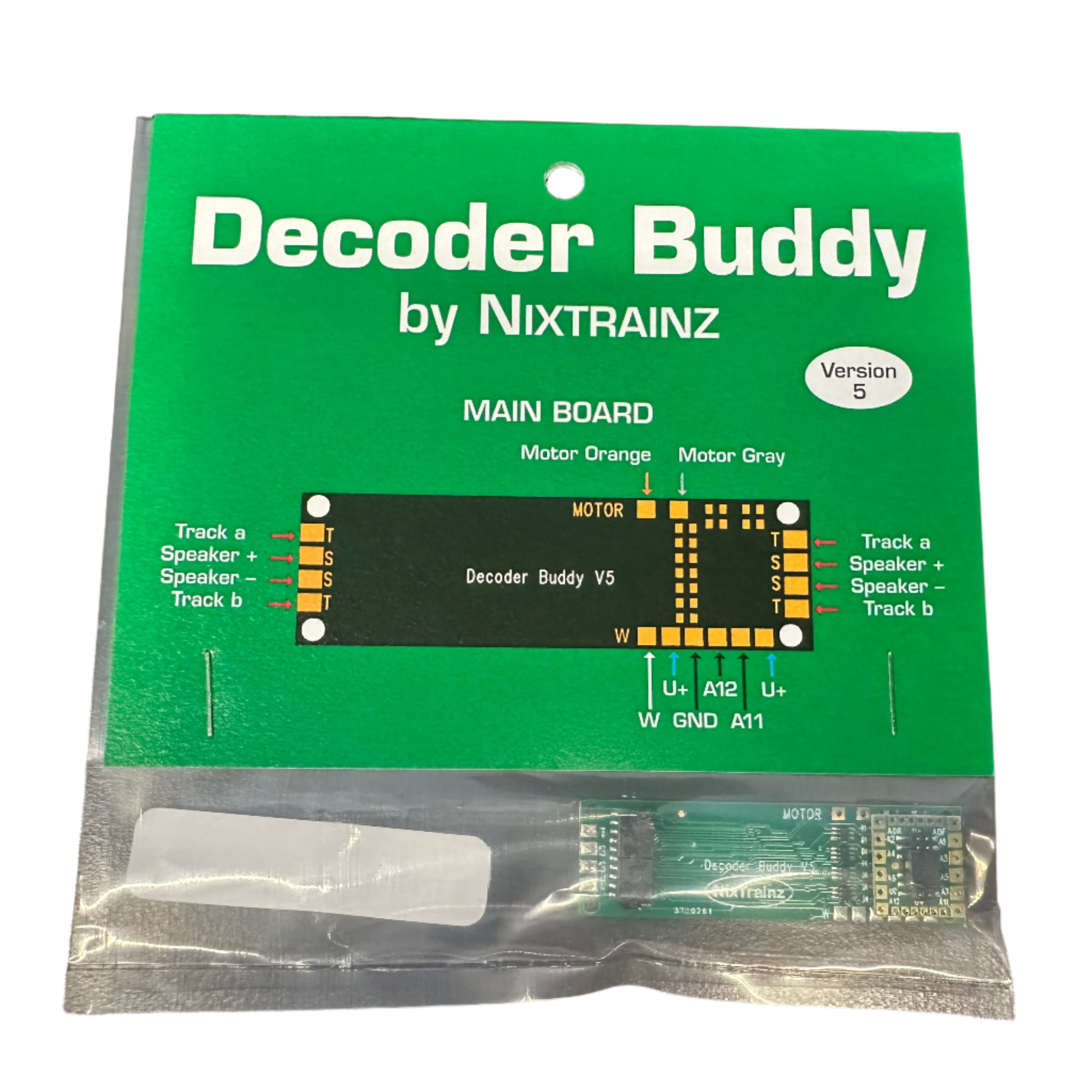 NixTrainz NTZ5 Decoder Buddy V5 12 Output 21-Pin DCC Board – Train Supply