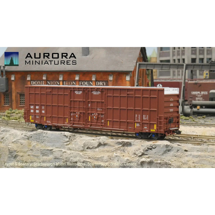 Aurora Miniatures HO Scale UCRY Greenbrier 7550 cf 60' Plate F Boxcar 1st Run 300002