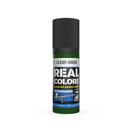 AK Interactive Real Colors Clear Green 17 ml.