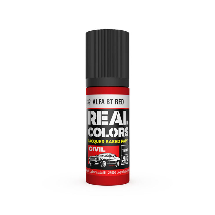 AK Interactive Real Colors Alfa BT Red 17 ml.