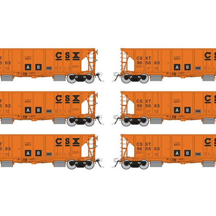 Rapido HO CSX NSC Ballast Car 6 Pack