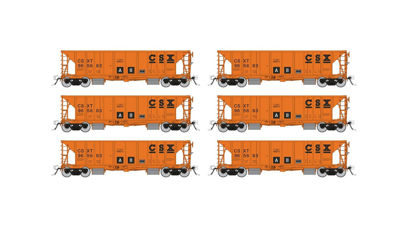 Rapido HO CSX NSC Ballast Car 6 Pack