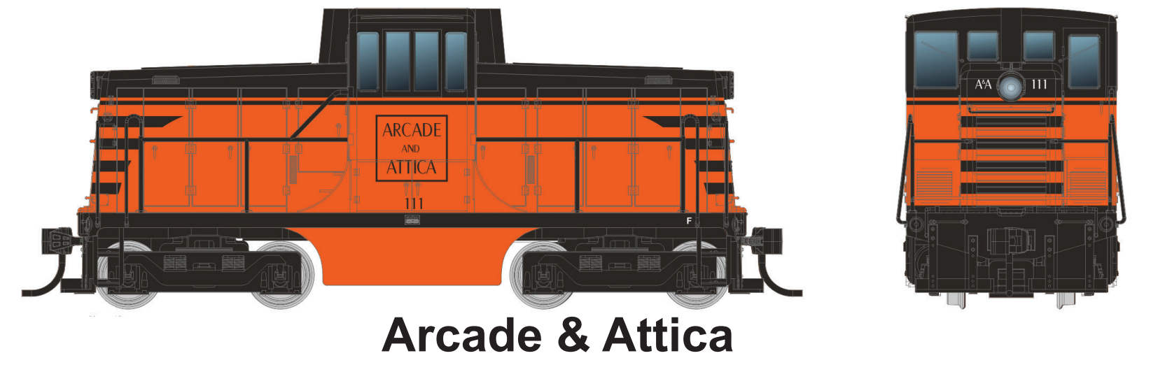 Rapido 048536 HO GE 44-Tonner DC/DCC/Sound Arcade & Attica #111