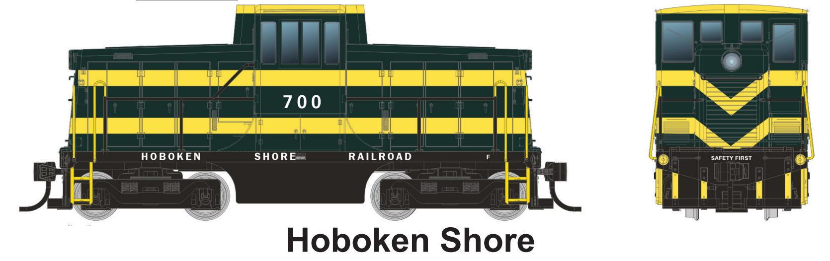 Rapido 048537 HO GE 44-Tonner DC/DCC/Sound Hoboken Shore #700