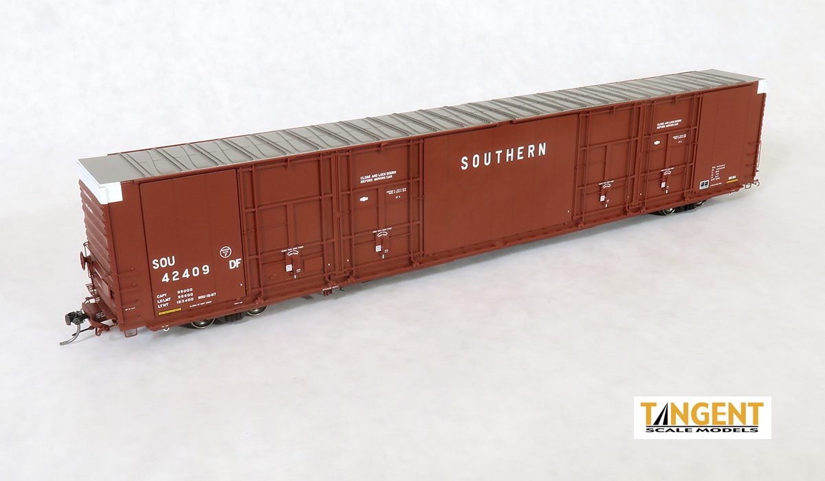 Tangent SOU (NS) “BS-84 Claytor Repaint 1987+” Greenville 86′ Quad Plug Door Box Car 