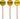 N Scale - Yellow Stop Sign w/ Rivets - 2 Pack