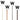 N Scale - Whistle Sign - 2 pack