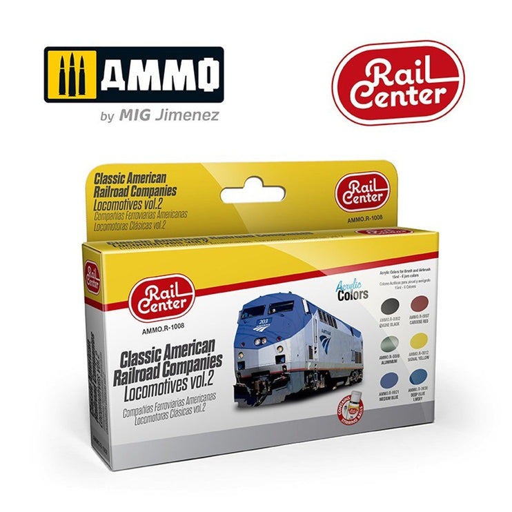 Ammo Mig Rail Center Classic Amer. Rr Vol2 Set