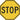 N Scale - Yellow Stop Sign - 2 Pack